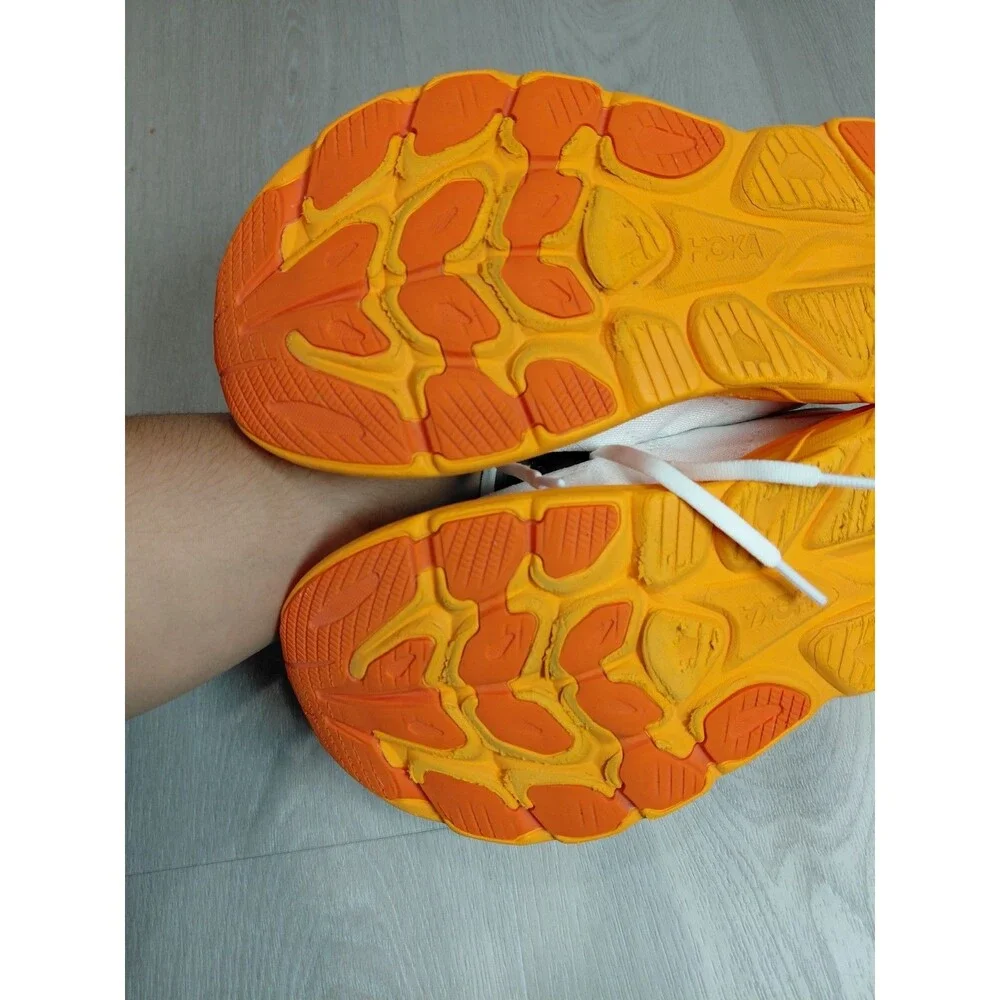 Size 8B- Hoka One One Clifton 10 Frost Orange Zest Women's Sneakers